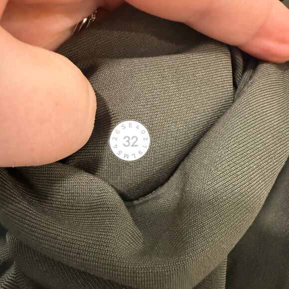 Lululemon Men's ABC Pant Classic Warpstreme Dark Olive Green 32 Dress Commuter - Picture 9 of 9